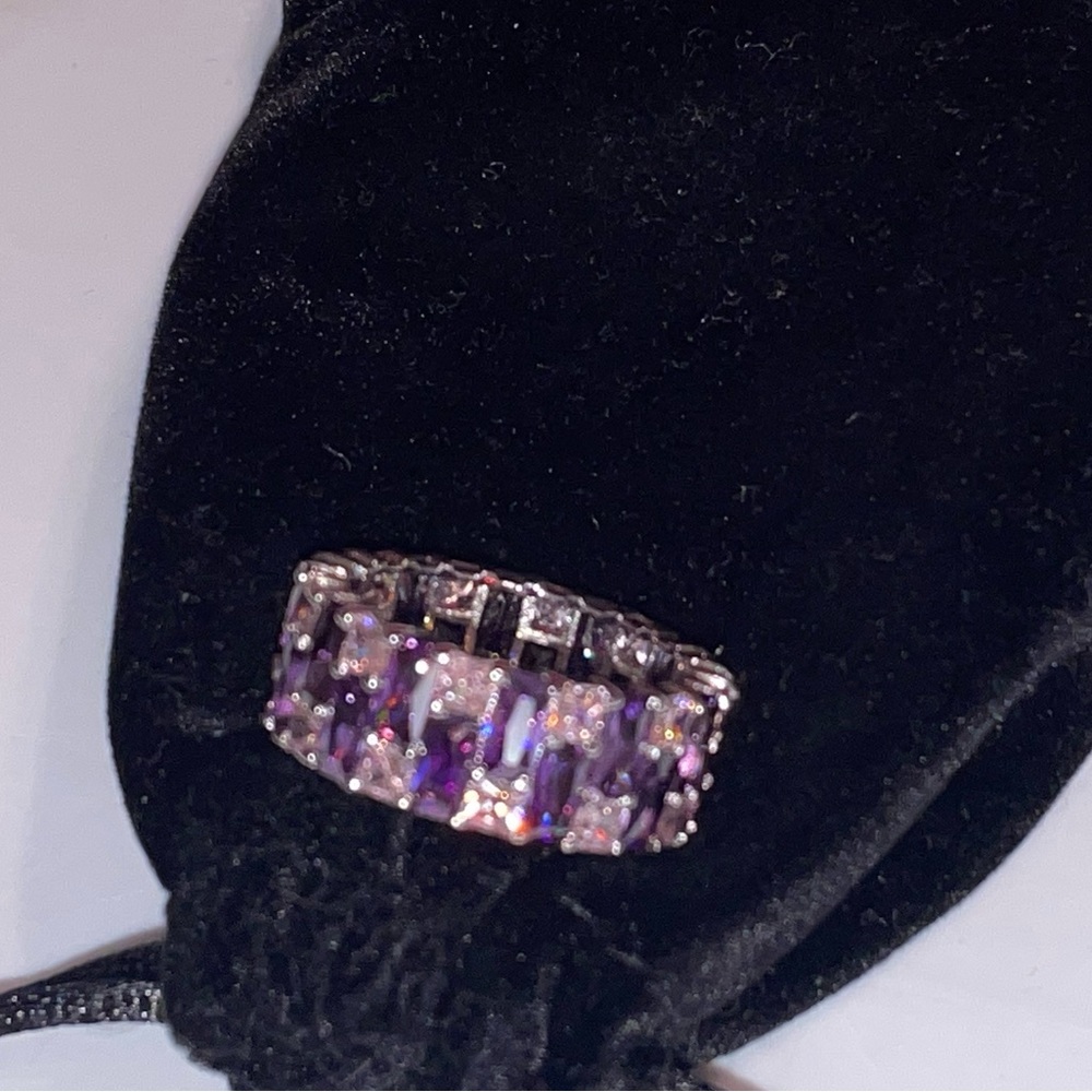 Pink and purple infinity ring - Picture 5 of 7